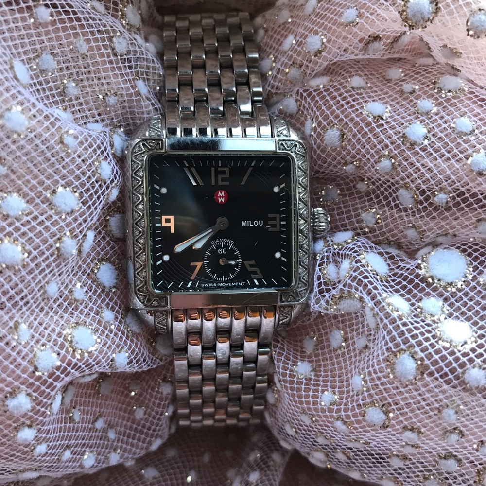 Michele Milou Diamond Watch